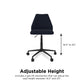 Brittany Office Chair with Casters - Blue