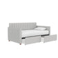 Brittany Daybed with Storage Drawers - Gray - Twin