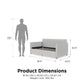 Brittany Daybed with Storage Drawers - Gray - Twin