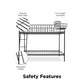 Bushwick Metal Bunk Bed - Black - Twin-Over-Twin