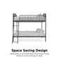 Bushwick Metal Bunk Bed - Black - Twin-Over-Twin