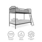 Bushwick Metal Bunk Bed - Black - Twin-Over-Twin