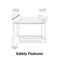 Bushwick Metal Bunk Bed - White - Twin-Over-Twin