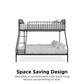 Bushwick Metal Bunk Bed - Black - Twin-Over-Full