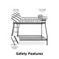 Bushwick Metal Bunk Bed - Black - Twin-Over-Full