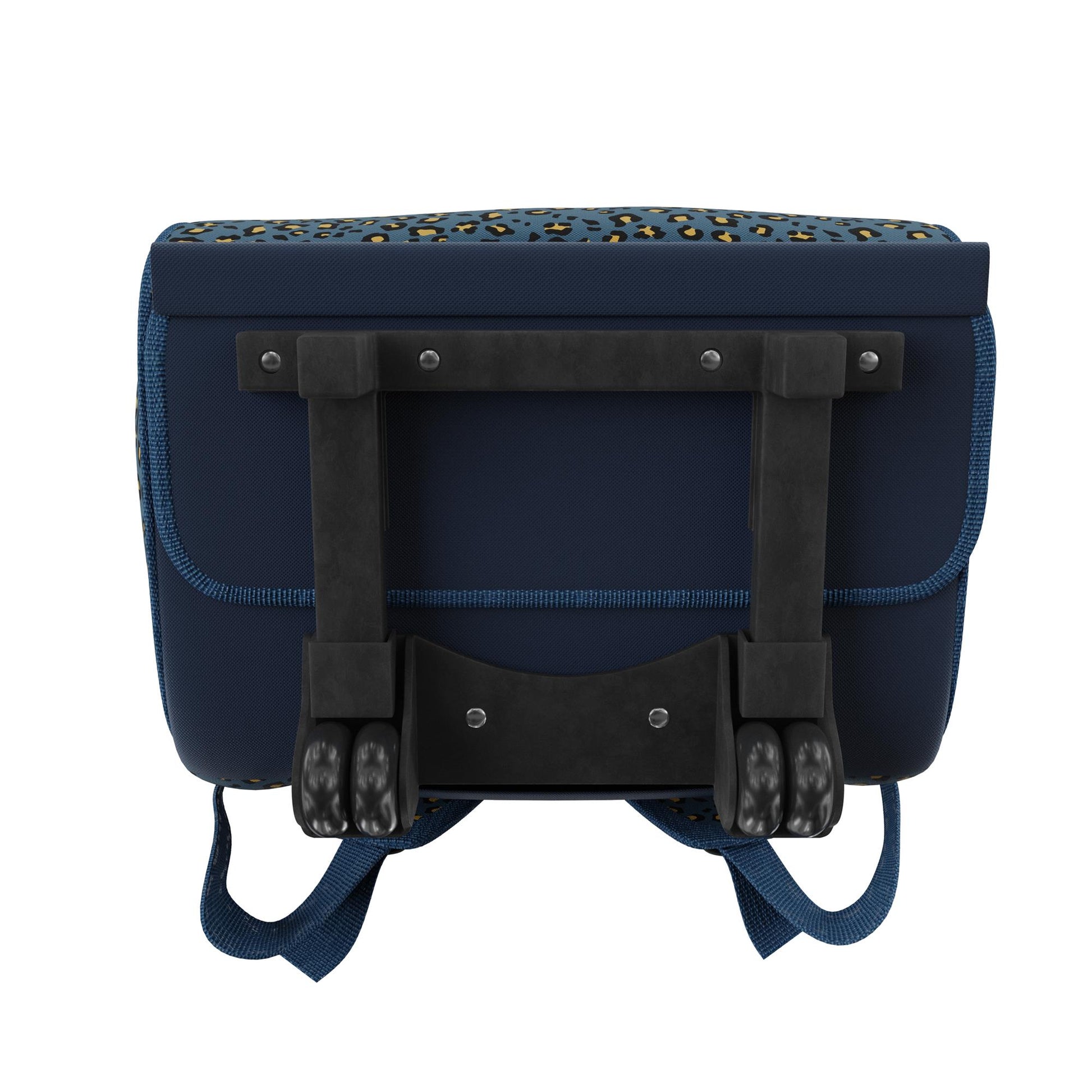 Kaya Pet Carrier Trolley with Pull Up Handle - Blue Cheetah