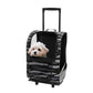 Kaya Pet Carrier Trolley with Pull Up Handle - Black Camouflage