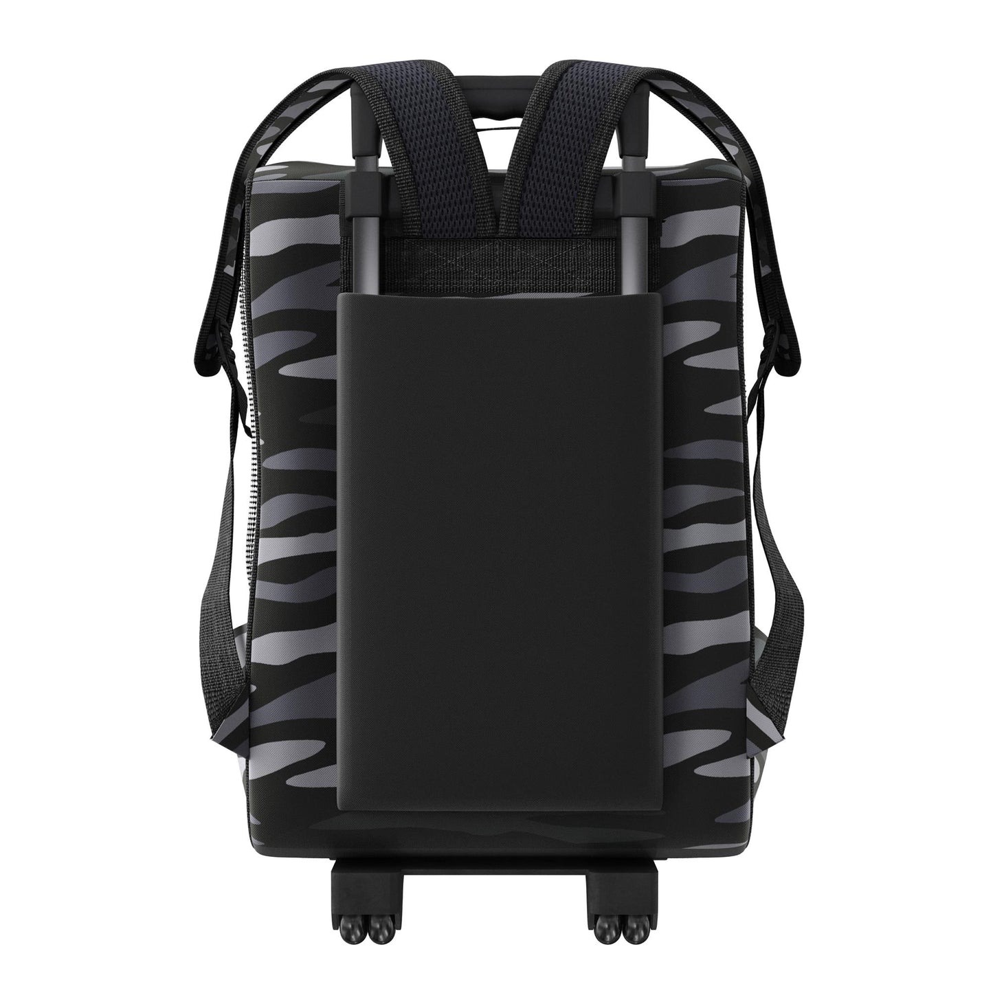 Kaya Pet Carrier Trolley with Pull Up Handle - Black Camouflage
