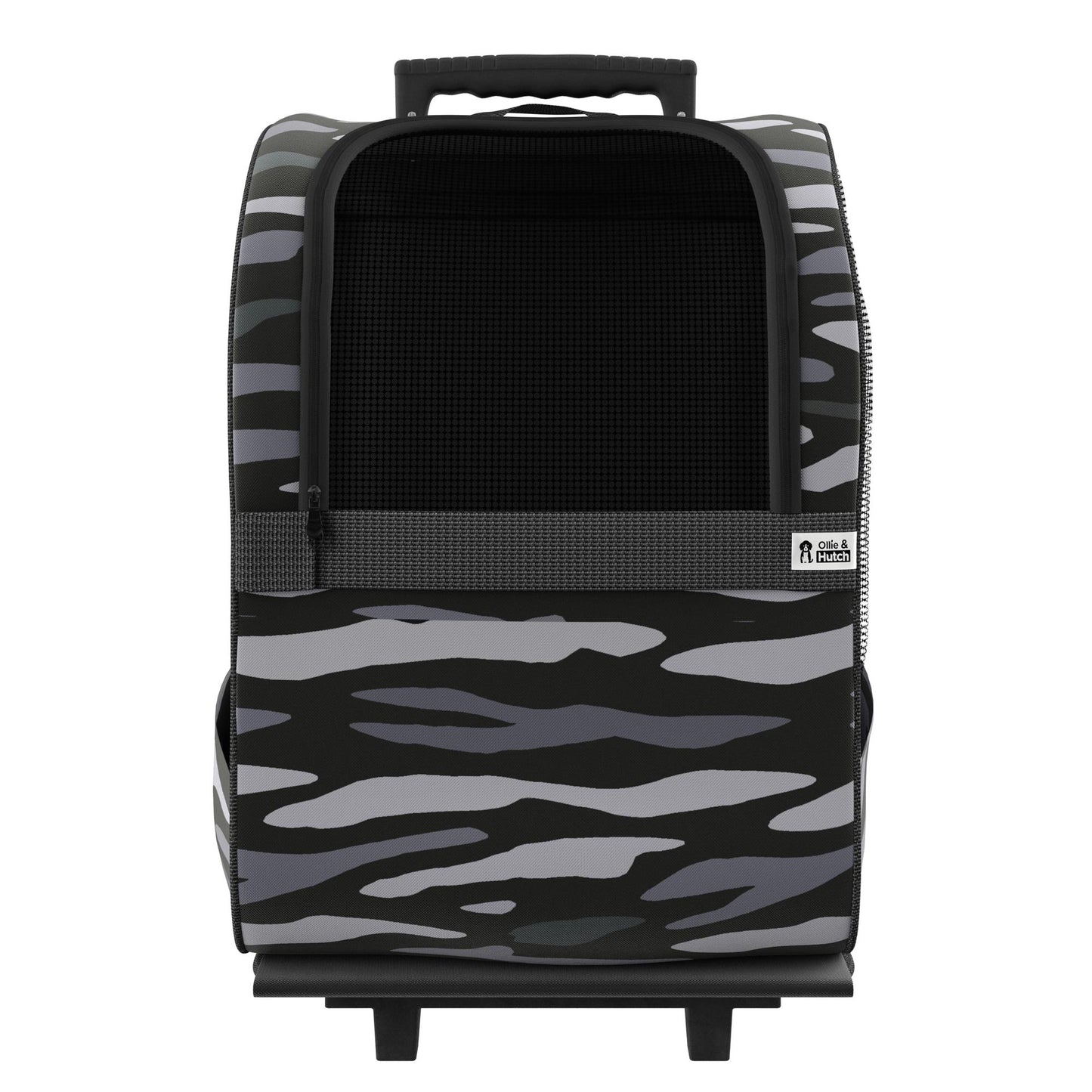 Kaya Pet Carrier Trolley with Pull Up Handle - Black Camouflage