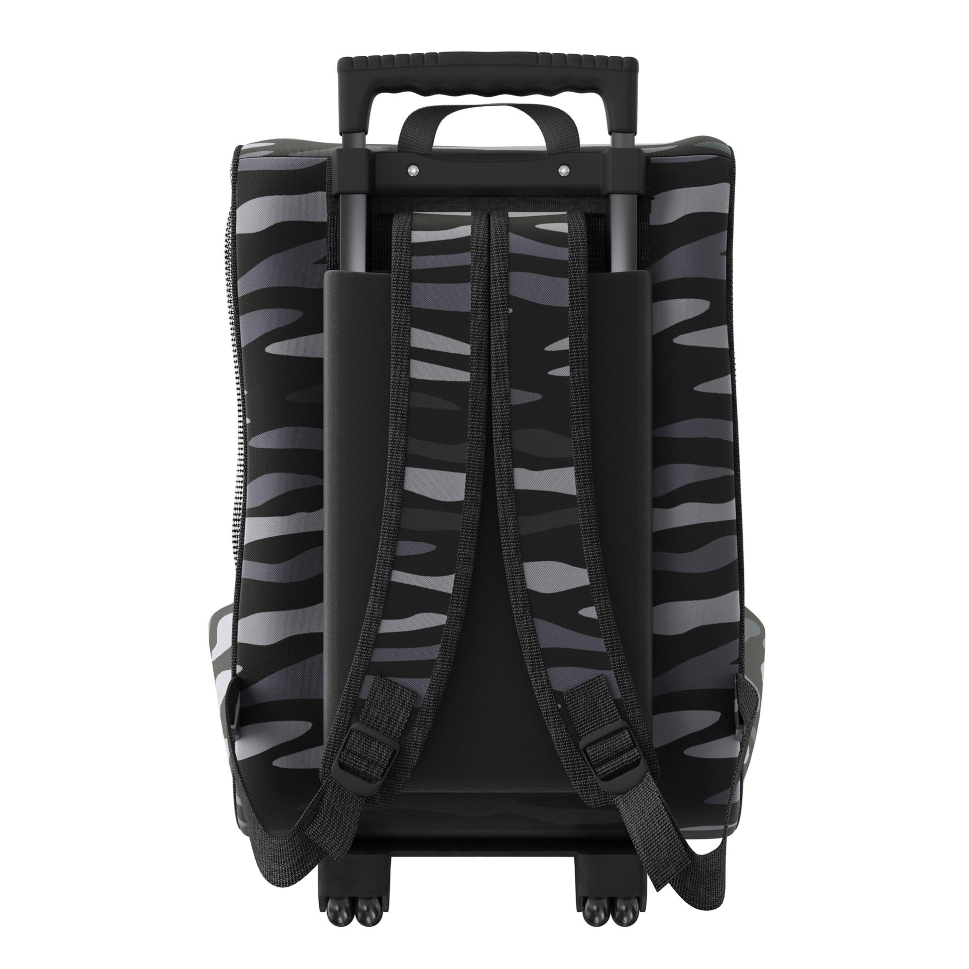 Kaya Pet Carrier Trolley with Pull Up Handle - Black Camouflage