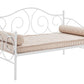 Victoria Metal Daybed with 15 Inch Clearance for Storage - White - Twin