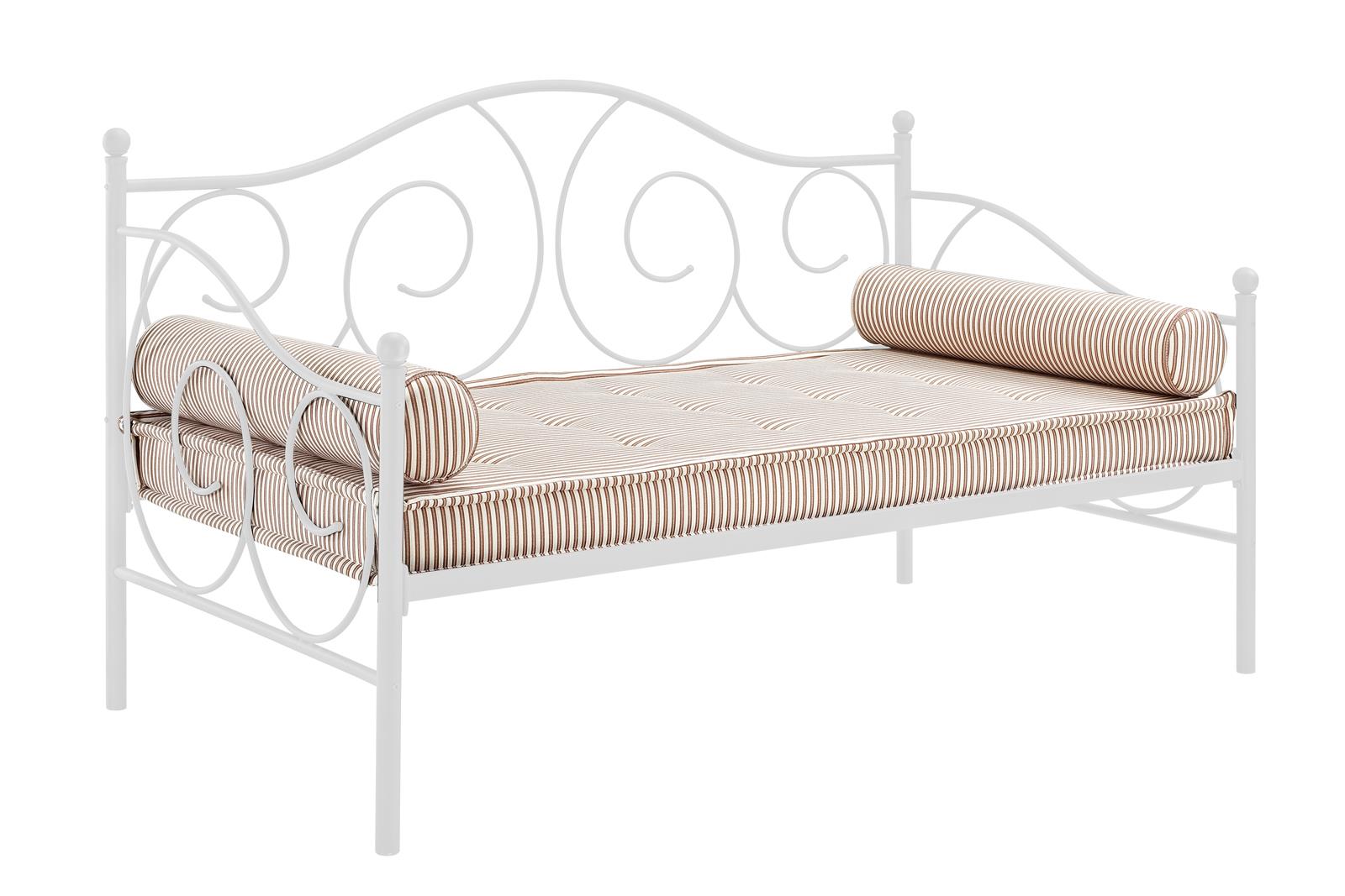 Victoria Metal Daybed with 15 Inch Clearance for Storage - White - Twin