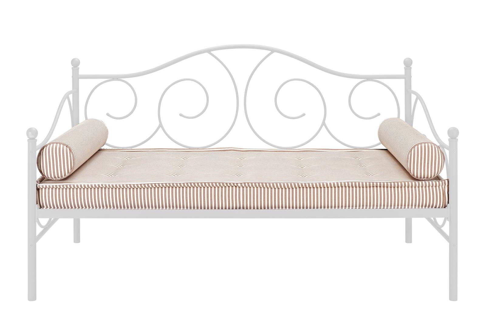 Victoria Metal Daybed with 15 Inch Clearance for Storage - White - Twin