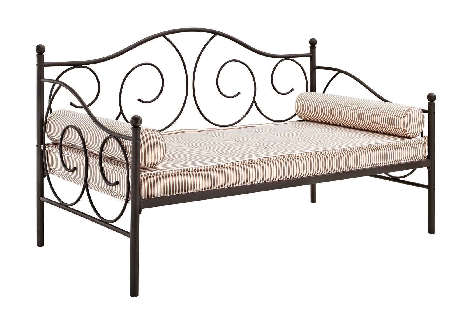 Victoria Metal Daybed with 15 Inch Clearance for Storage - Bronze - Twin