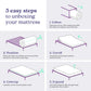 Vitality 10 Inch Encased Coil with Charcoal Infused Memory Foam Hybrid Mattress - White - Full
