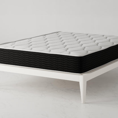 Vitality 10 Inch Encased Coil with Charcoal Infused Memory Foam Hybrid Mattress - White - Full