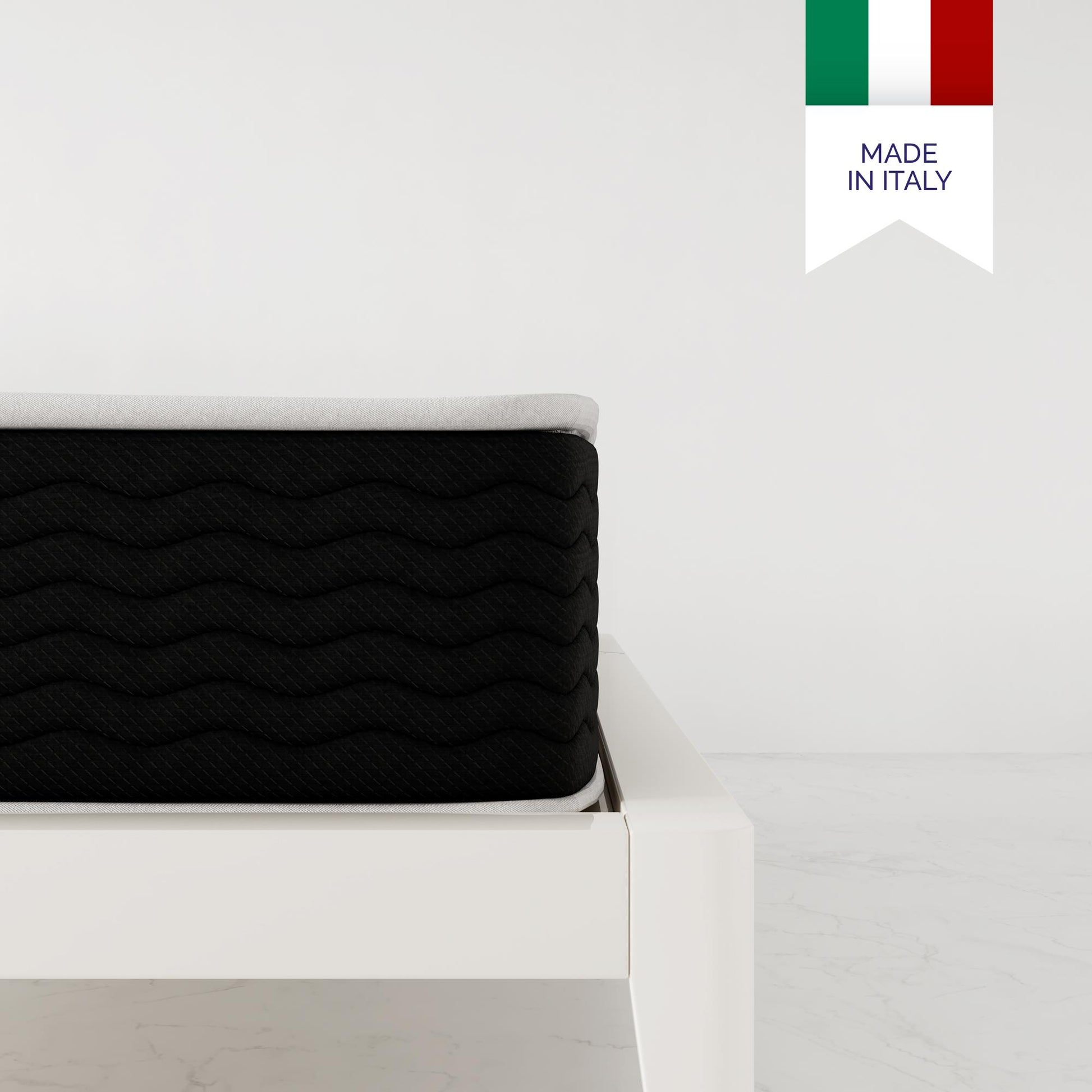 Vitality 10 Inch Encased Coil with Charcoal Infused Memory Foam Hybrid Mattress - White - Twin