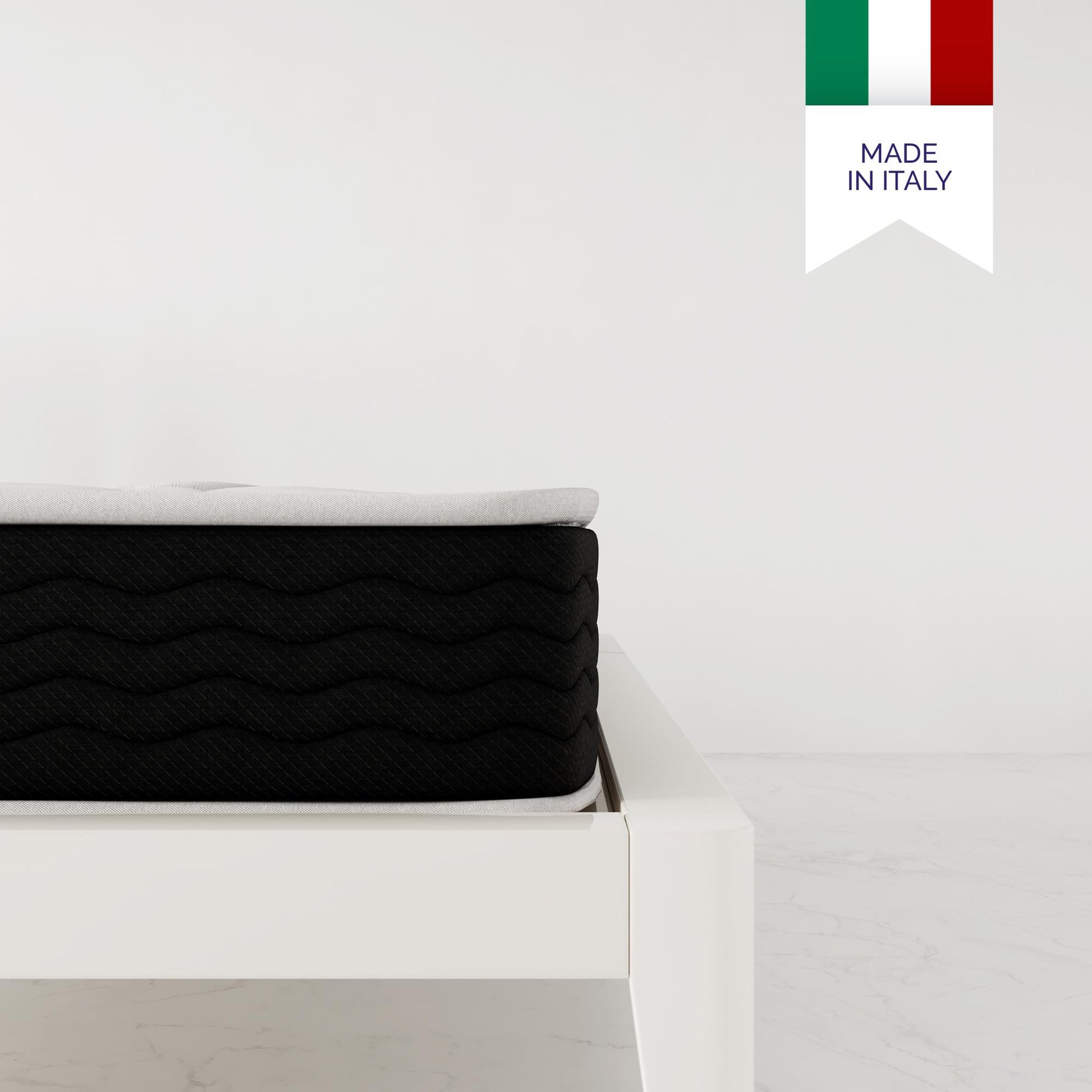 Vitality 8 Inch Encased Coil with Charcoal Infused Memory Foam Hybrid Mattress - White - King
