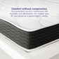 Vitality 8 Inch Encased Coil with Charcoal Infused Memory Foam Hybrid Mattress - White - King