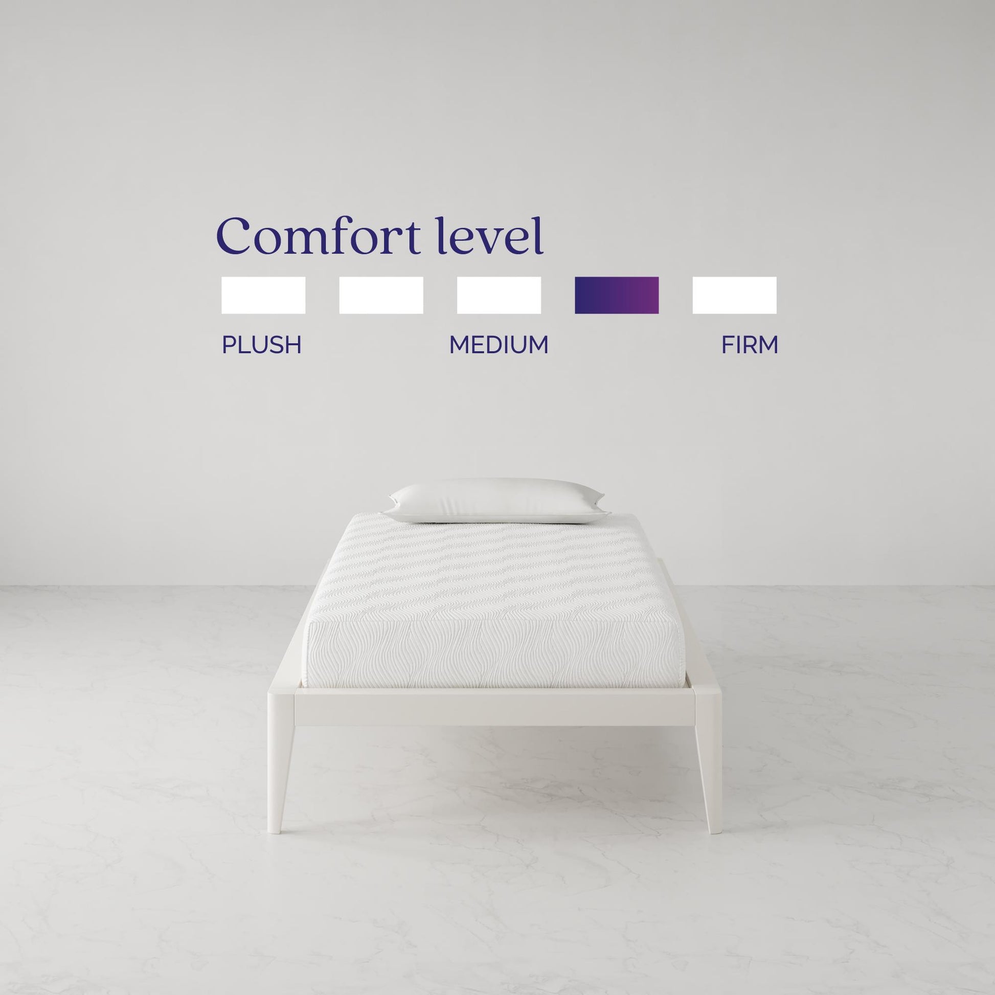 Signature Sleep Inspire 8" Memory Foam Mattress, Twin - White - Twin
