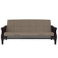 Lexi 6 Inch Quilted Thermobonded High Density Polyester Fill Futon Mattress - Tan - Full