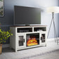 Carver Electric Fireplace TV Stand for TVs up to 60 Inch - Gray