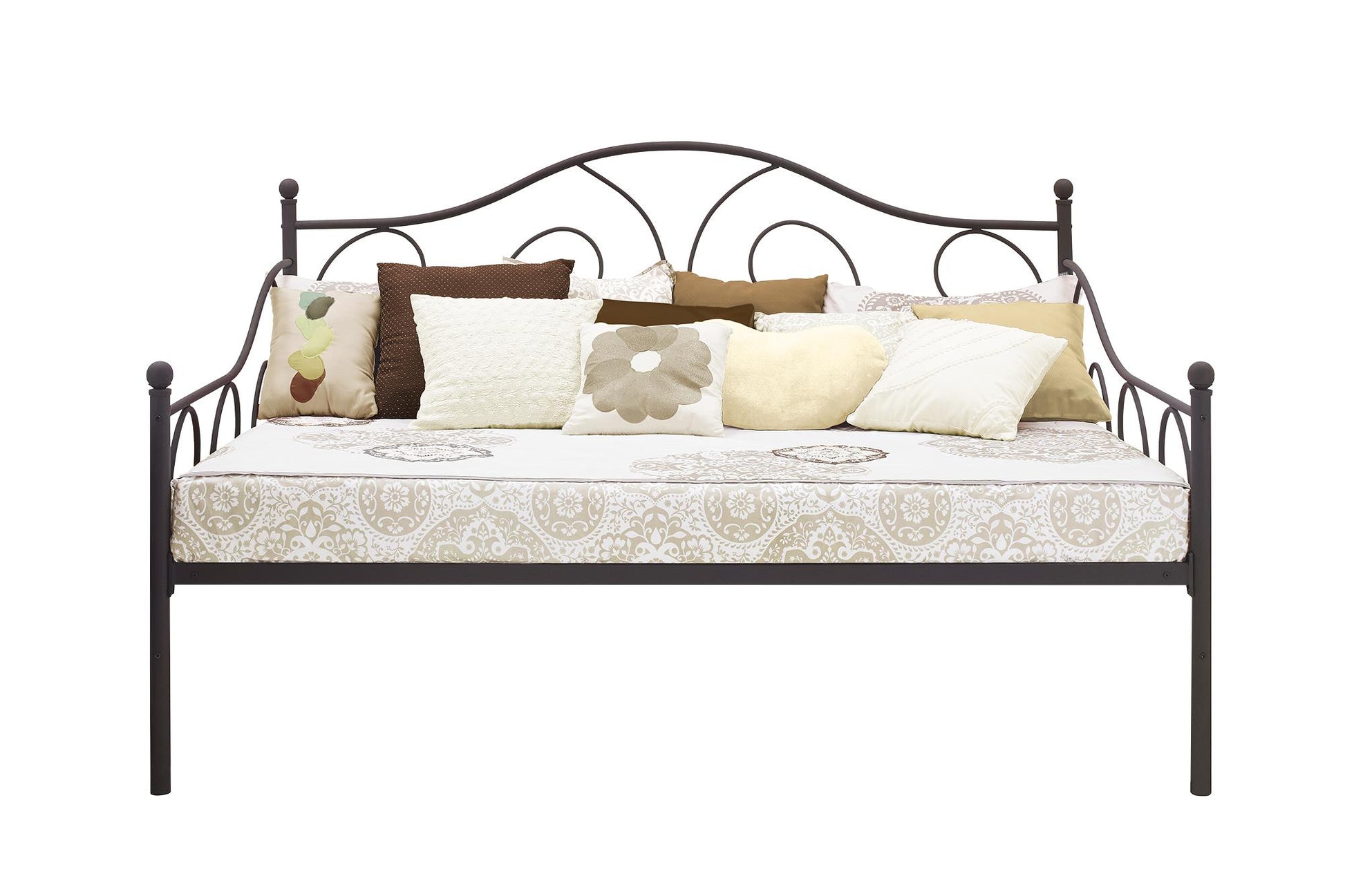 Victoria Metal Daybed with 15 Inch Clearance for Storage - Bronze - Full