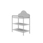 Piper Upholstered Metal Changing Table - Dove Gray