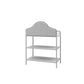 Piper Upholstered Metal Changing Table - Dove Gray