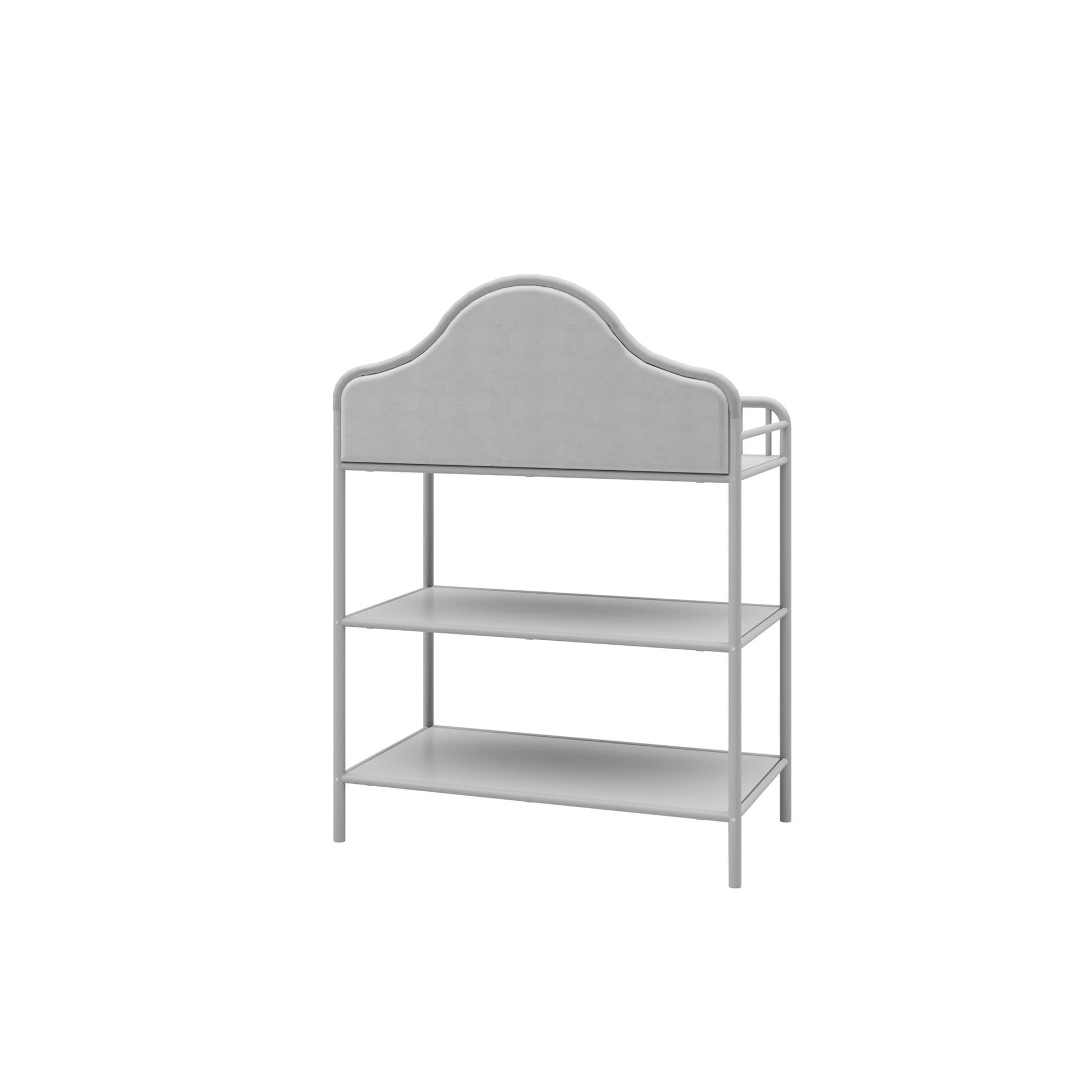 Piper Upholstered Metal Changing Table - Dove Gray