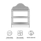 Piper Upholstered Metal Changing Table - Dove Gray