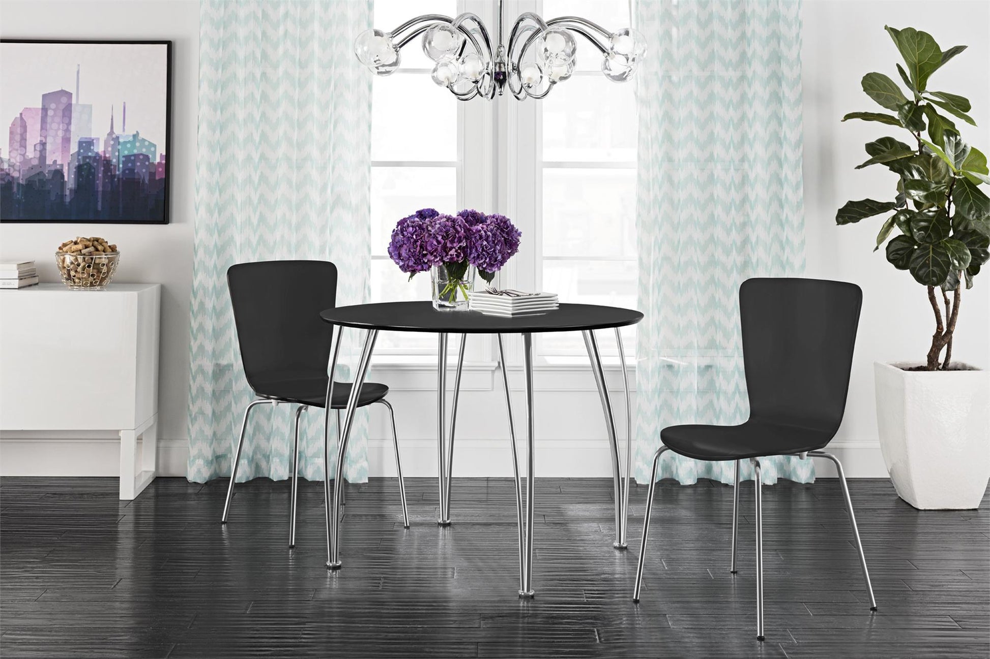 Round Dining Table Top - Black