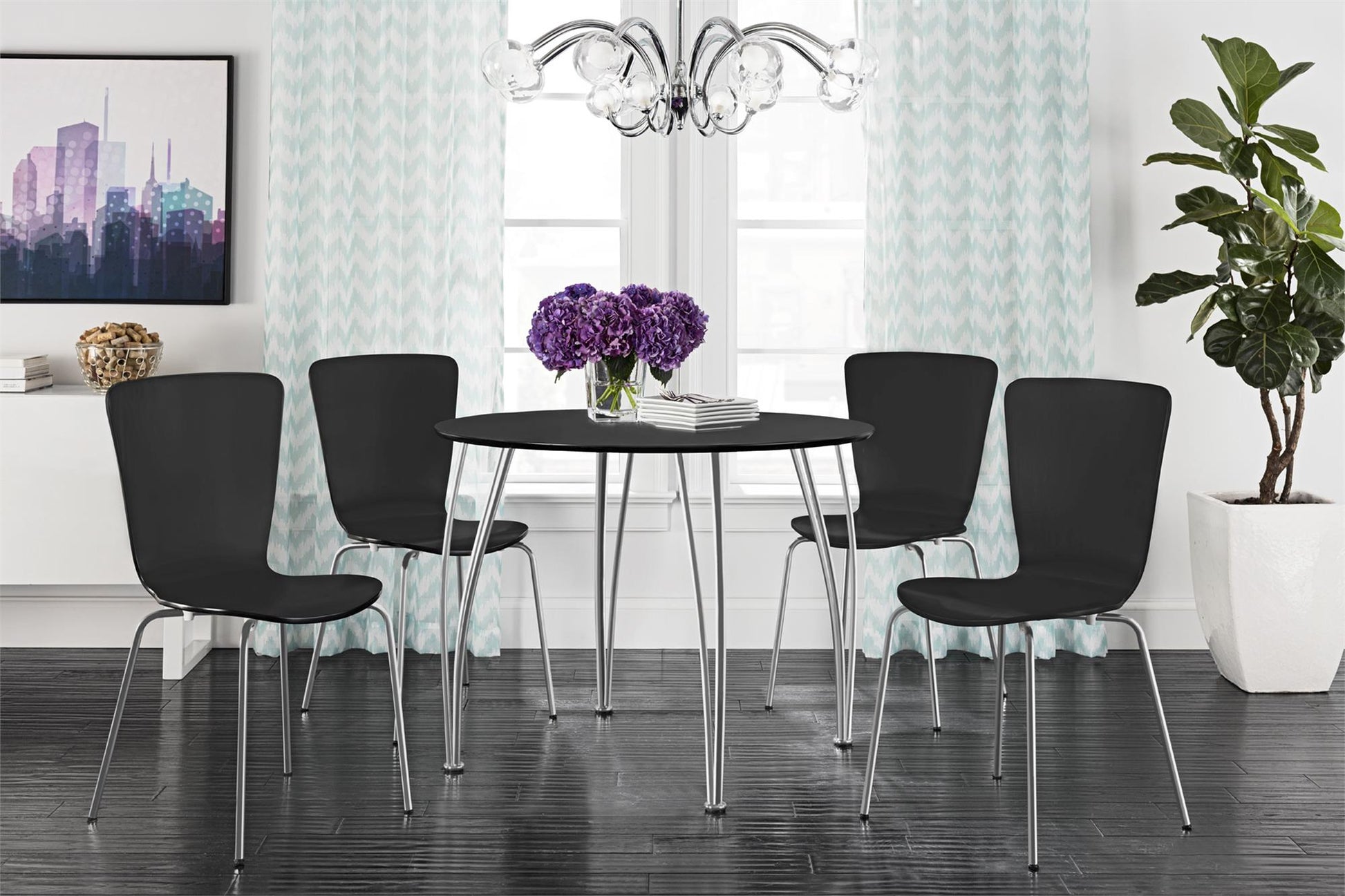 Round Dining Table Top - Black