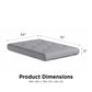 Caden 6 Inch Thermobonded High Density Polyester Fill Futon Mattress - Herringbone - Full