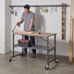 SmartFold Portable Workbench Folding Utility Table - Dark Gray