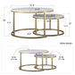 CosmoLiving by Cosmopolitan Amelia Nesting Coffee Tables - Terrazzo