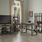 Wildwood Wood Veneer Computer Desk with Storage Drawer - Rustic Gray