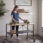 SmartFold Portable Workbench Folding Utility Table - Dark Gray