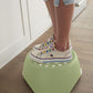 Kids One-Step Step Stool, Set of 2 Lightweight and Non-Slip - Green - 2-Pack