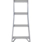 2-in-1 Step and Extension Ladder with 300-lb Weight Capacity - Silver Metallic