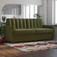 Novogratz Brittany Sleeper Sofa with Memory Foam Mattress, Queen, Green Linen - Green - Queen