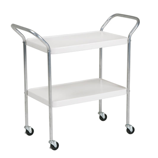 Stylaire 2 Tier Serving Cart - White - 1-Pack