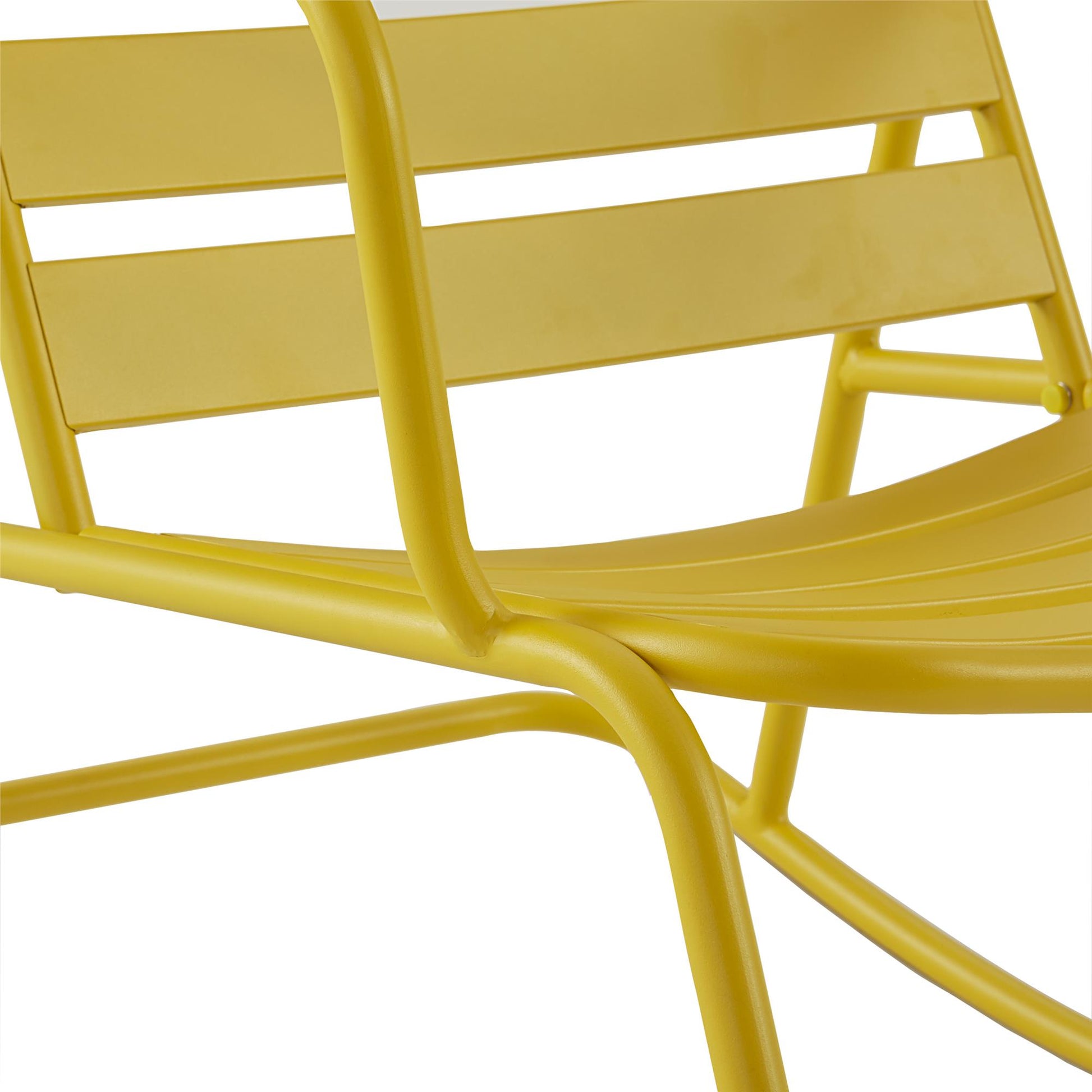 Novogratz Poolside Gossip, Roberta Outdoor/Indoor Rocking Chair, Yellow - Yellow