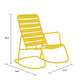 Novogratz Poolside Gossip, Roberta Outdoor/Indoor Rocking Chair, Yellow - Yellow