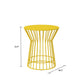 Novogratz Poolside Gossip Collection, Roberta Outdoor/Indoor Side Table, Yellow - Yellow