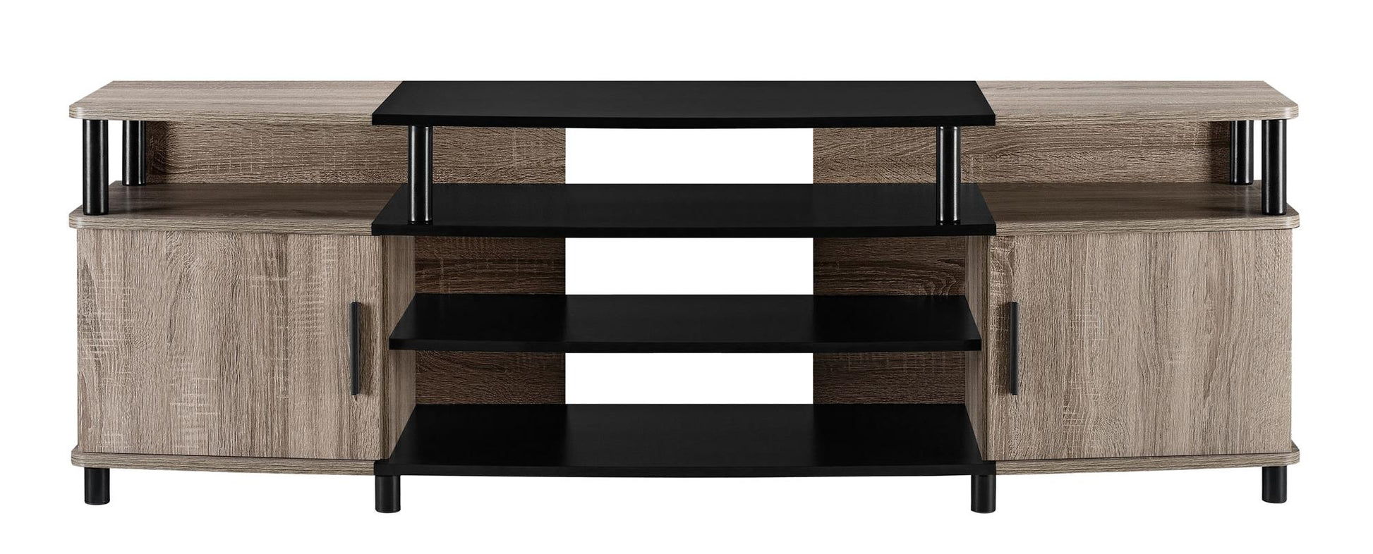 Carson Contemporary TV Stand for TVs up to 70 Inch  - Distressed Gray Oak