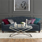 Novogratz Vintage Tufted Sofa Sleeper  - Blue Velvet