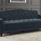 Novogratz Vintage Tufted Sofa Sleeper  - Blue Velvet