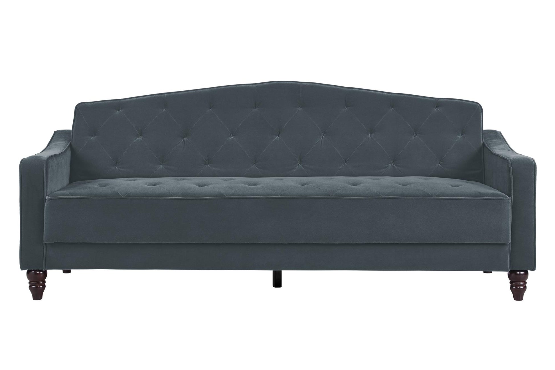 Novogratz Vintage Tufted Sofa Sleeper  - Blue Velvet