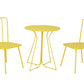 Novogratz Poolside Gossip Collection, Heidi Outdoor/Indoor Bistro Set, 3 Piece, Yellow - Yellow